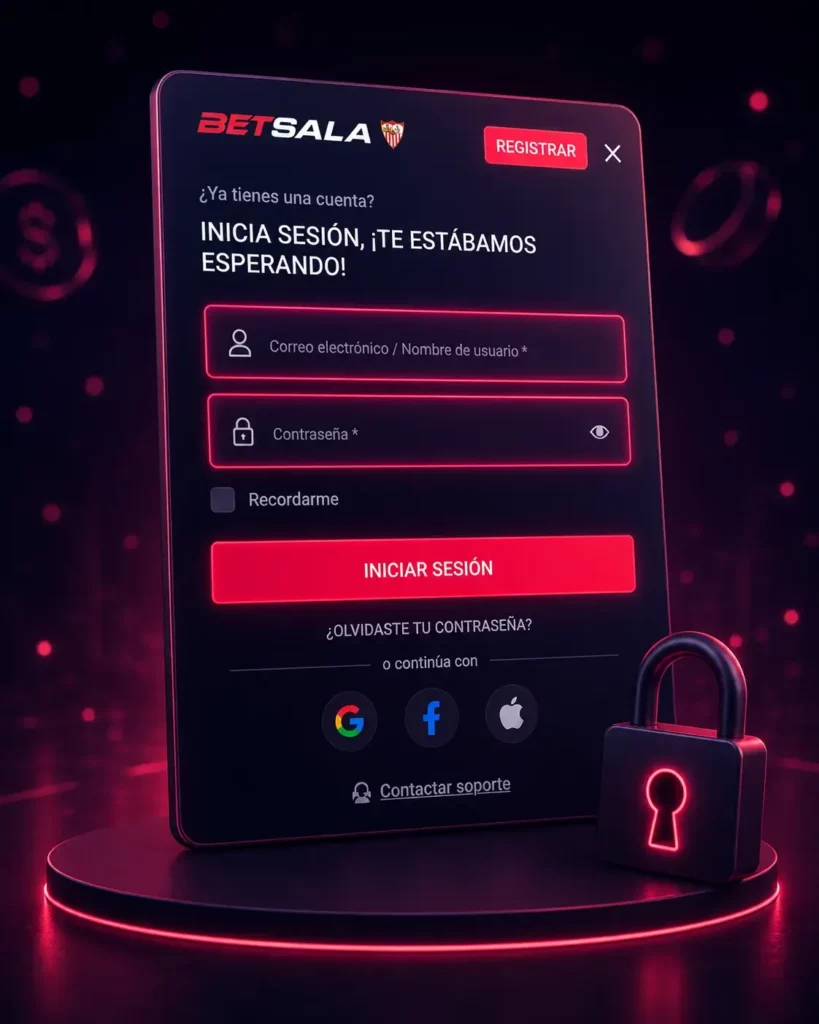 Acceso oficial y comprobación del dominio de Betsala